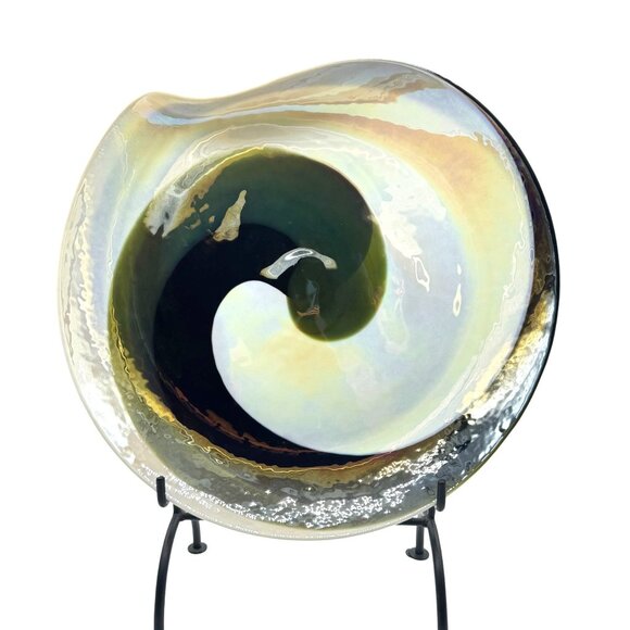 YalosMurano Leopardo Ivory and Amber Glass Centerpiece 17